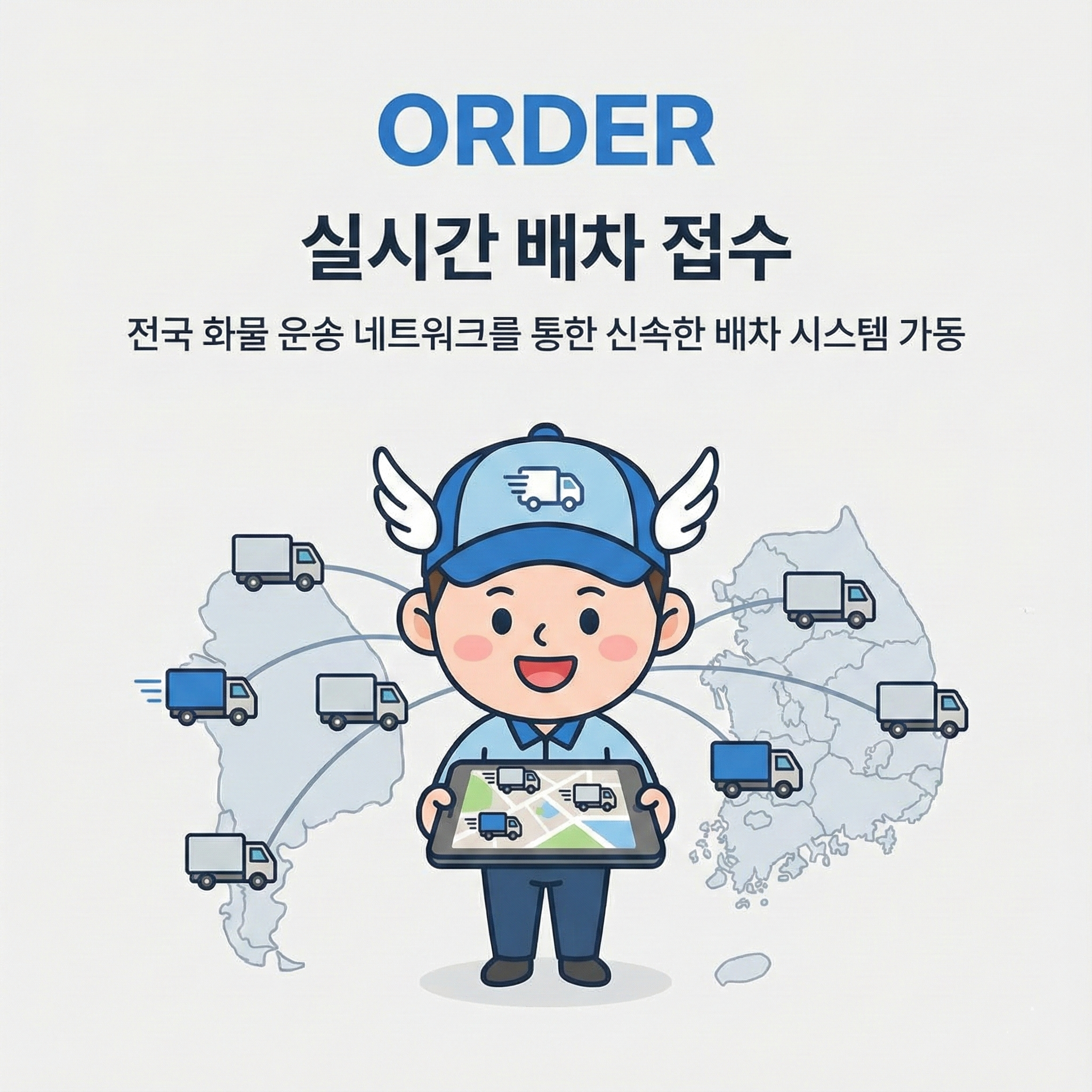 배차 접수 캐릭터